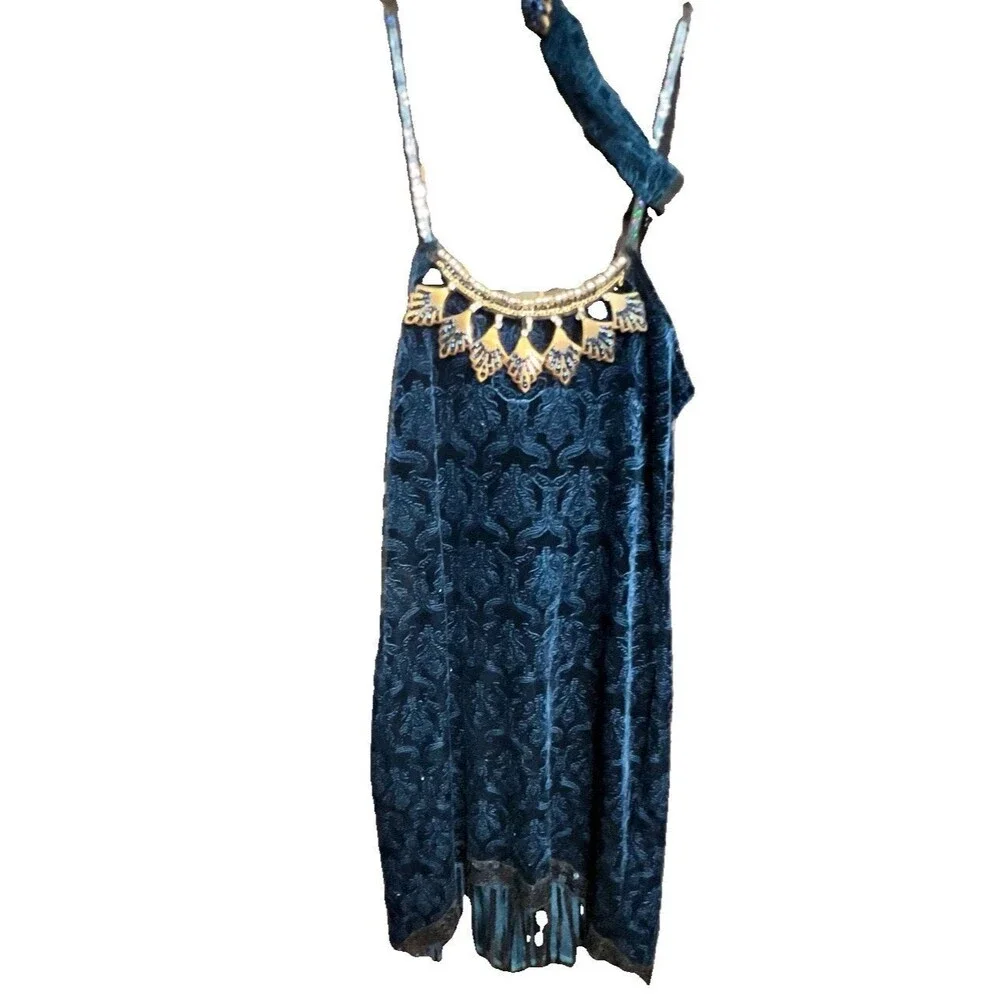 Dreamgirls 1920s Flapper Dress, Cosplay, Halloween, Feather Headband- Green - LG